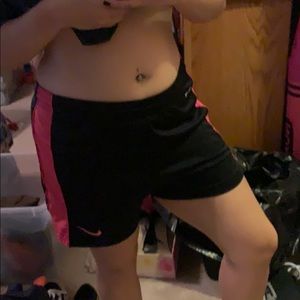 Black & Pink Nike Shorts
